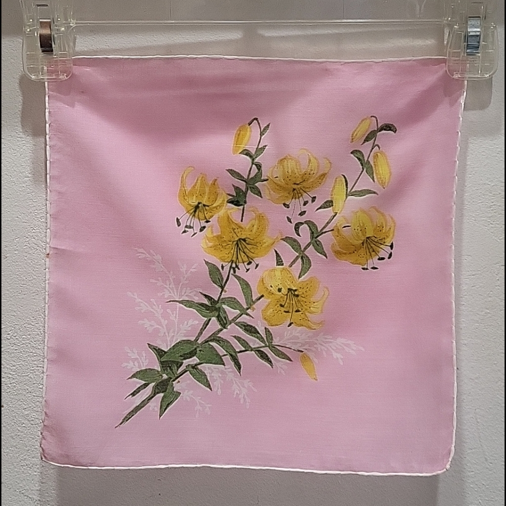 Vtg 1970 Swiss Cotton Hankie